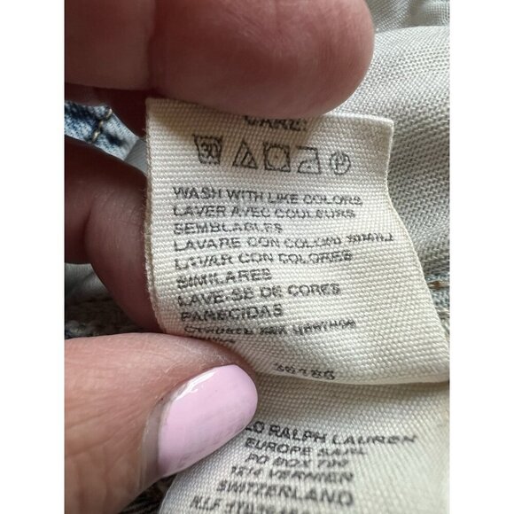 Vintage Y2K Denim & Supply Ralph Lauren pleated denim mini skirt 30 festival - Picture 10 of 11